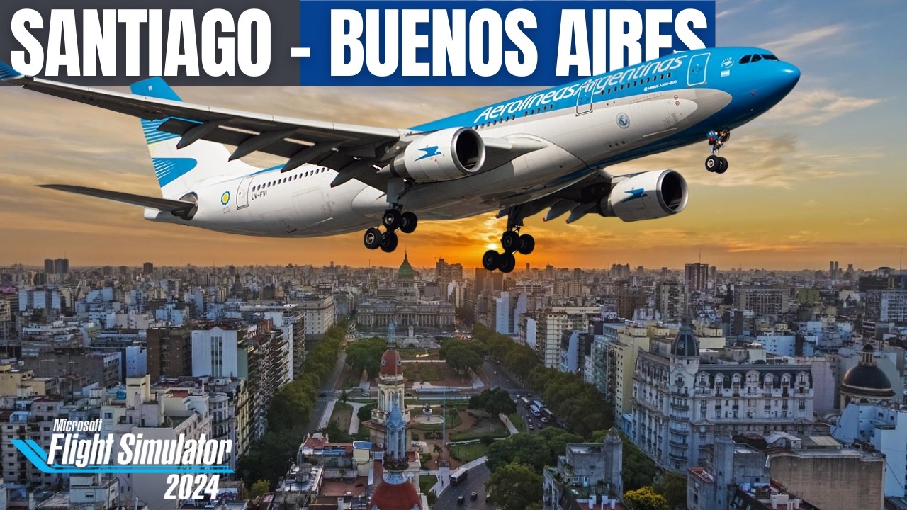 AO VIVO • SCEL ➜ SABE • A330-200 •  REDE IVAO - Flight Simulator 2024