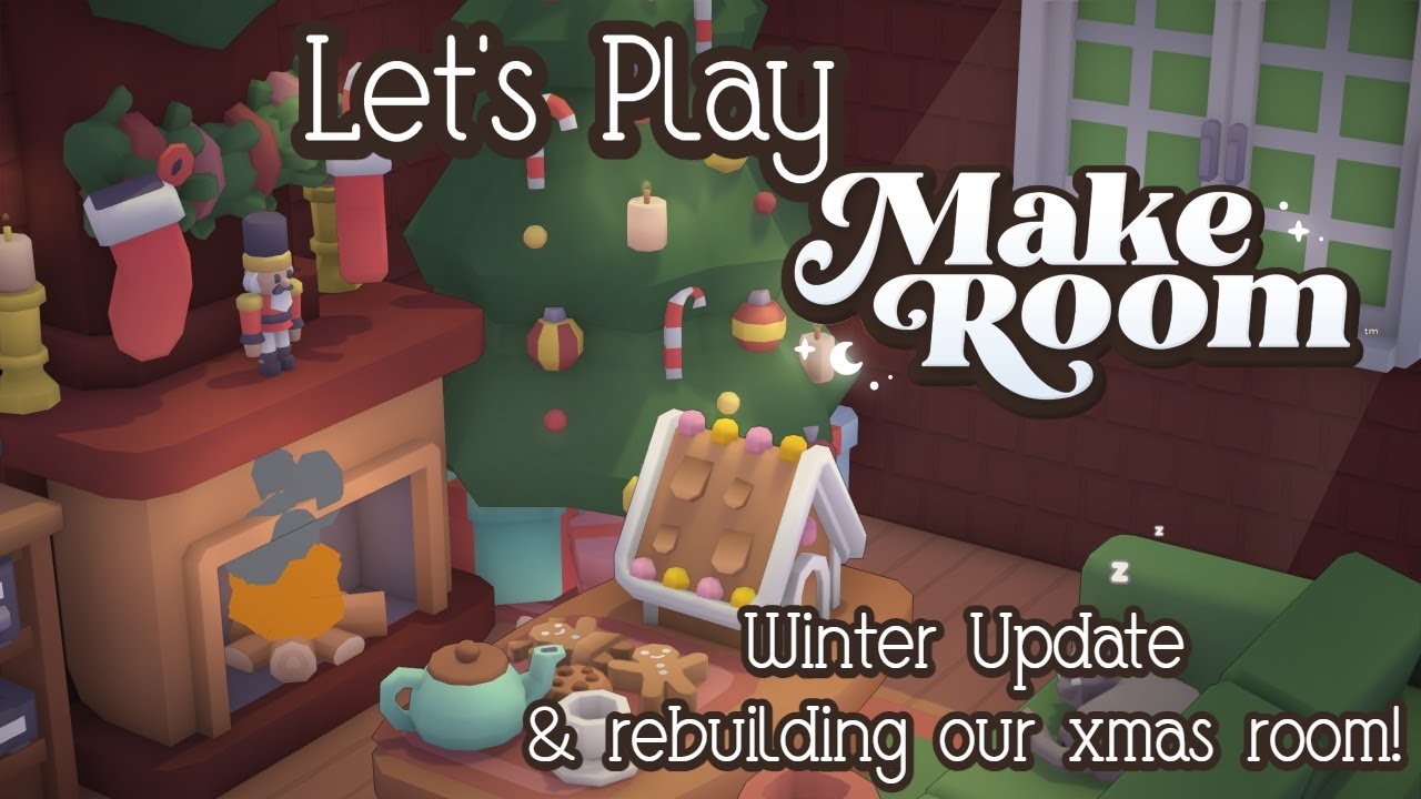 Let's Play MakeRoom - Winter update & rebuilding our Xmas room! 🎄