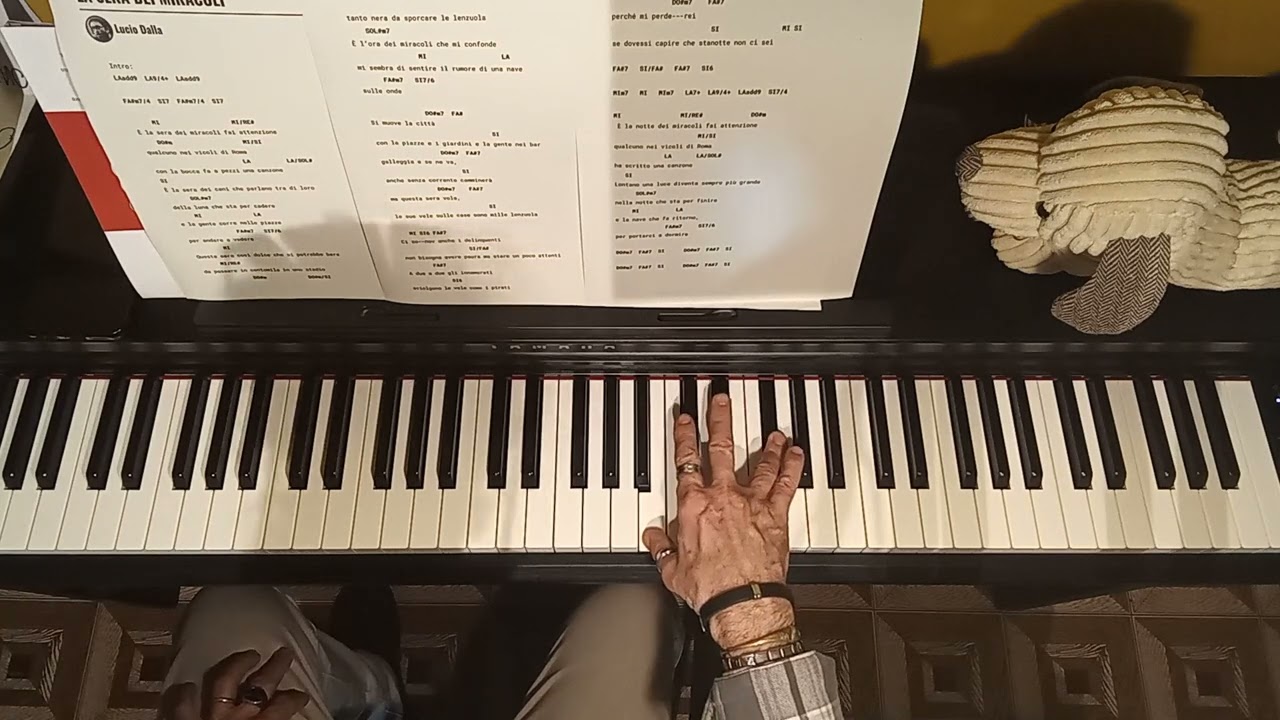 tutorial pianoforte la sera dei miracoli Dalla