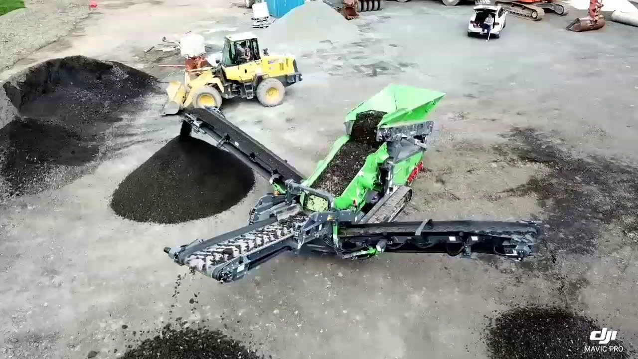 Terex Evoquip Colt 600 screening Asphalt millings NZ