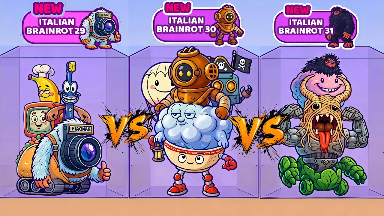 Merge fellas italian brainrot 29 🆚 30 🆚 31 BOSS LEVEL Gameplay 🕹️