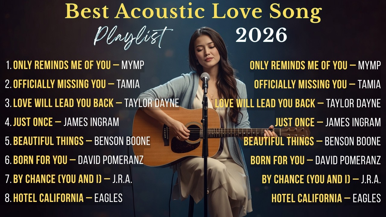 Лучший плейлист акустических каверов на любовные песни 2026 года 💞 Успокаивающие и расслабляющие ...