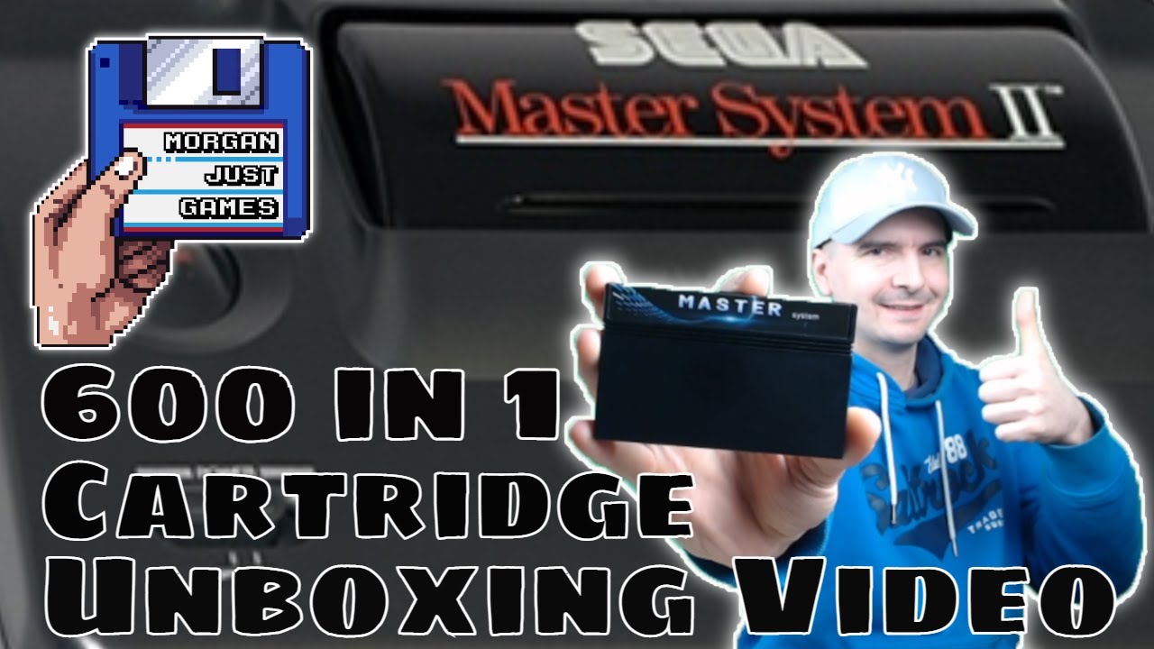 600 In 1 Sega Master System Game Cartridge - Unboxing Video - MJG