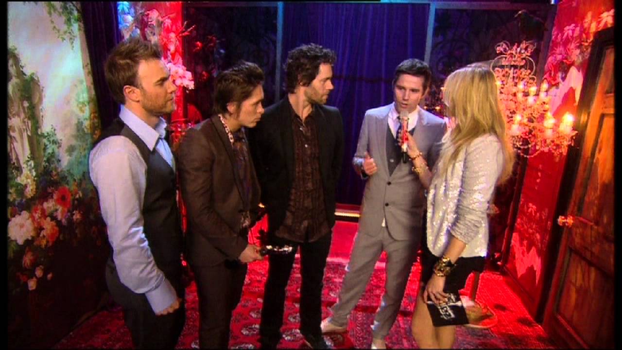 Fearne Cotton interviews Take That on British Single nomination backstage | BRIT Awards 2008