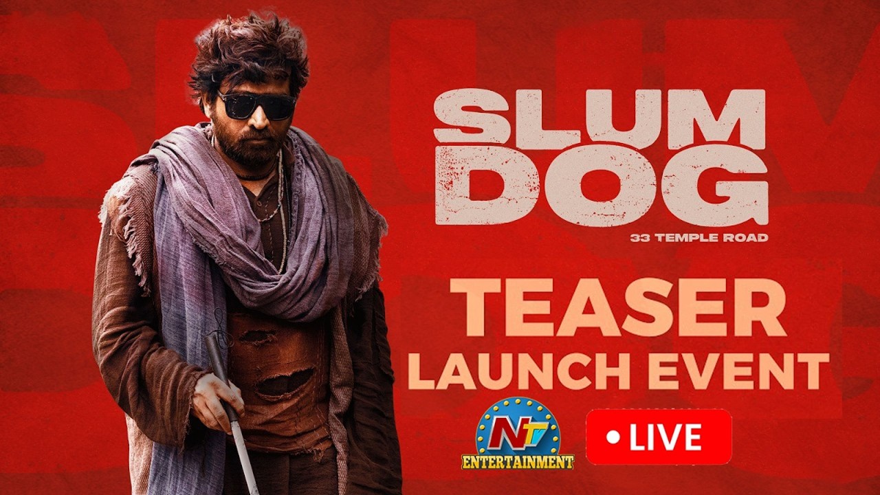 SlumDog - 33 Temple Road Teaser Launch Event LIVE | Puri Jagannadh | Vijay Sethupathi || NTVENT