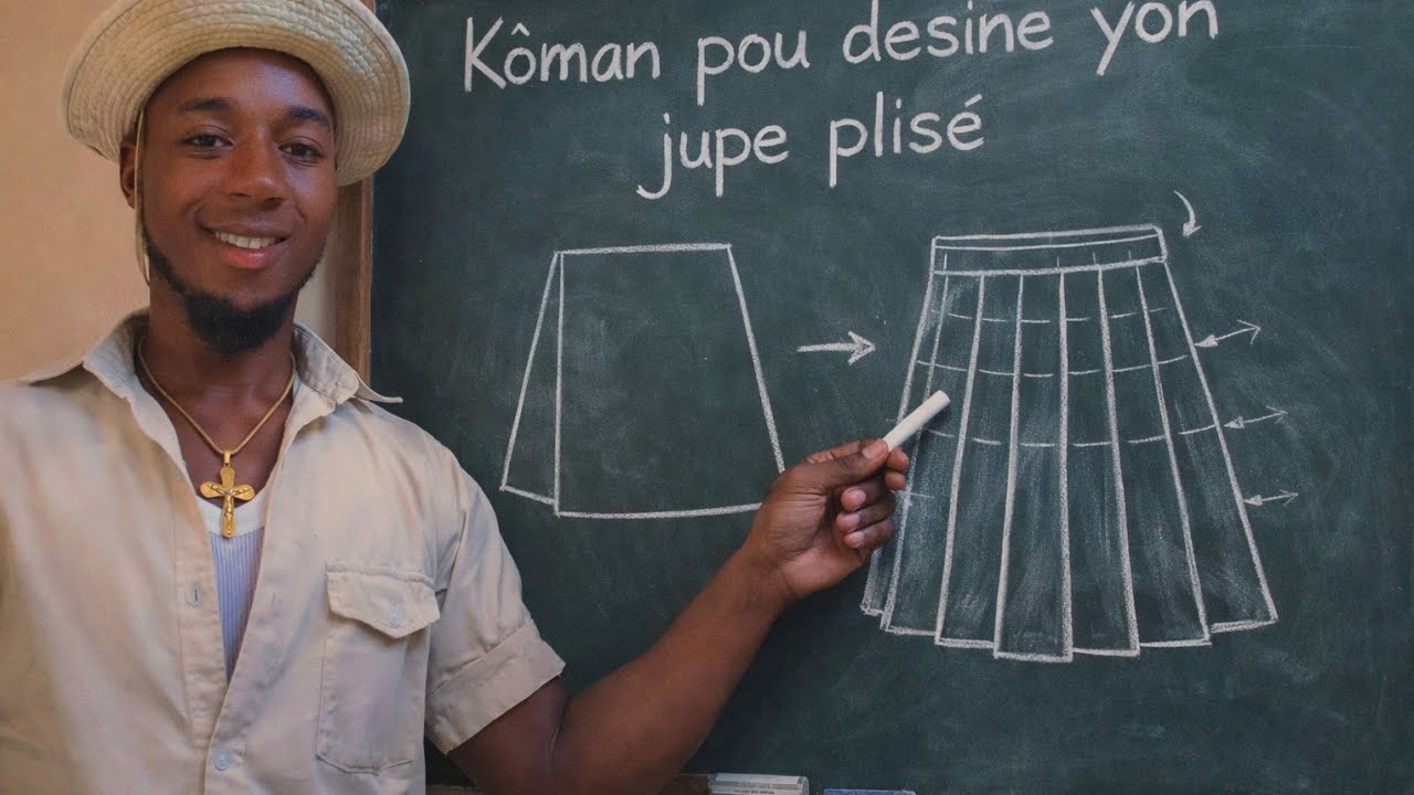 Vinn aprann REYALIZE yon jupe plisé #profession #tailleur #rotchild #viralvideo