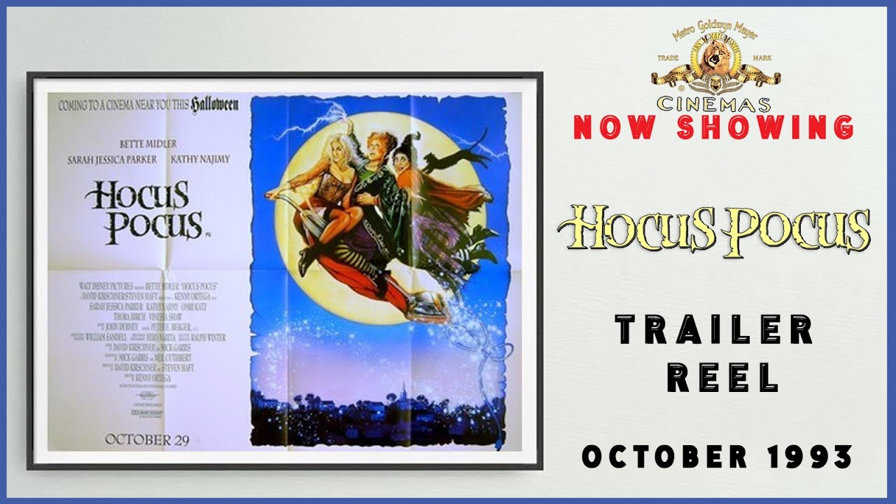 HOCUS POCUS (October 1993 MGM Cinema Trailer Reel) -- Home Cinema