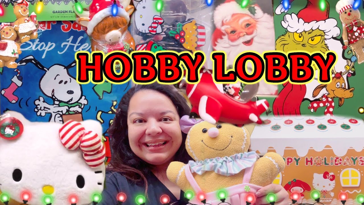 NEW CHRISTMAS 🎅🏻 DECOR FINDS @ HOBBY LOBBY!