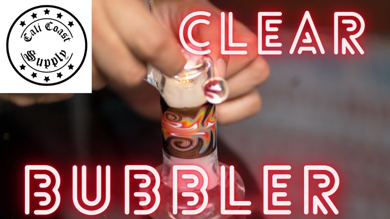 Clear Bubbler Water Pipe - Cali Coast Supply