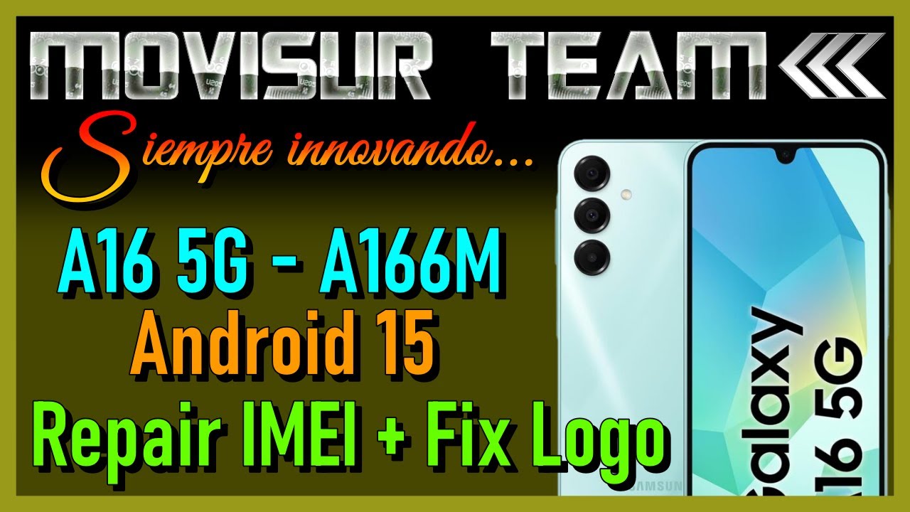 Repair IMEI A16 5G / Reparar IMEI SAMSUNG A166M