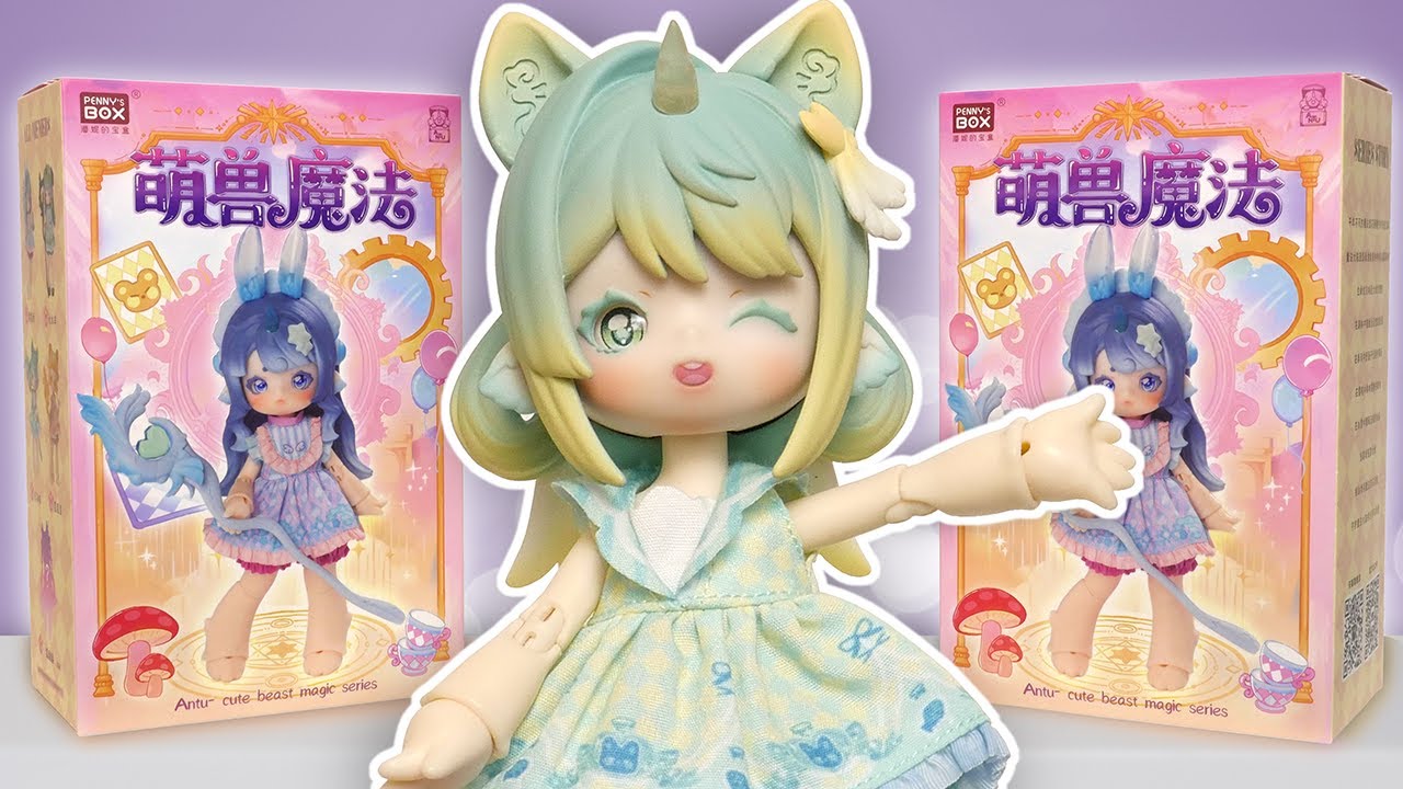 Penny's Box Antu Cute Beast Magic Series BJD Blind Box FULL SET Unboxing