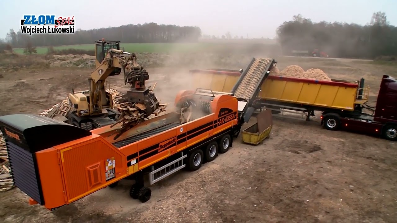 Rozdrabniacz drewna/ Wood shredder DOPPSTADT AK 635SA