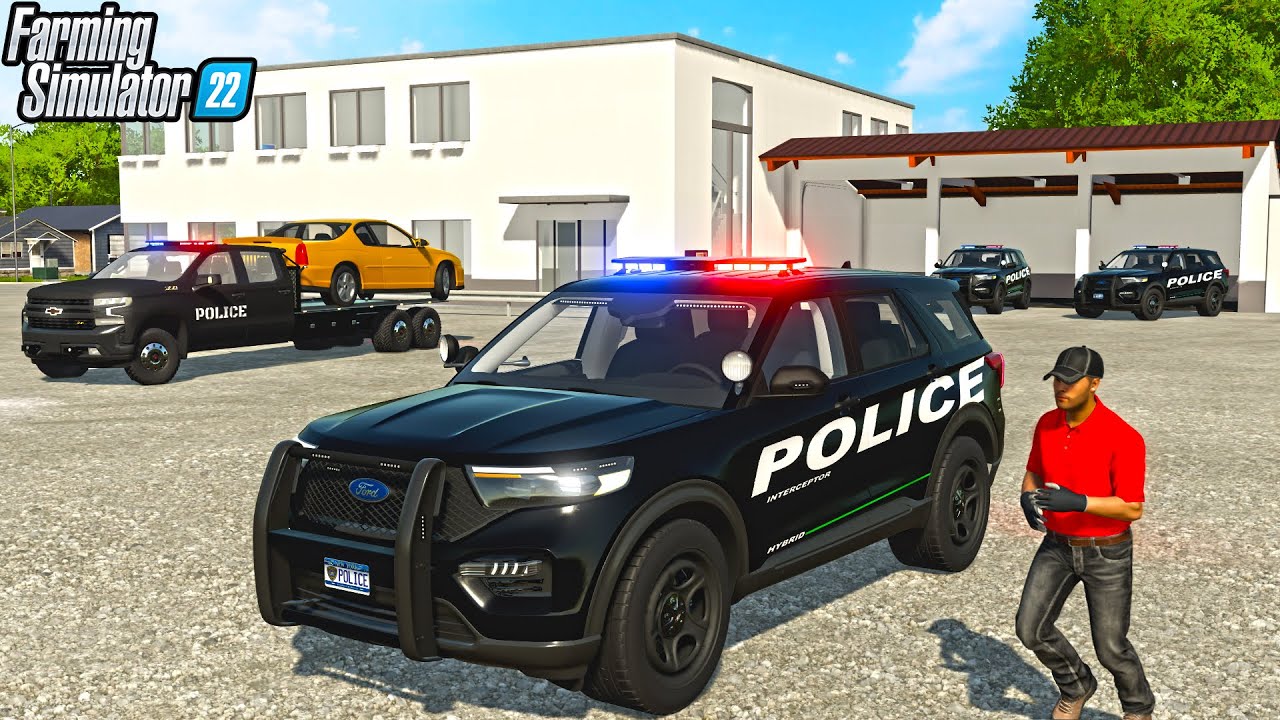*NEW* POLICE STATION IN FS22 ($1,000,000) | FARMING SIMULATOR 22