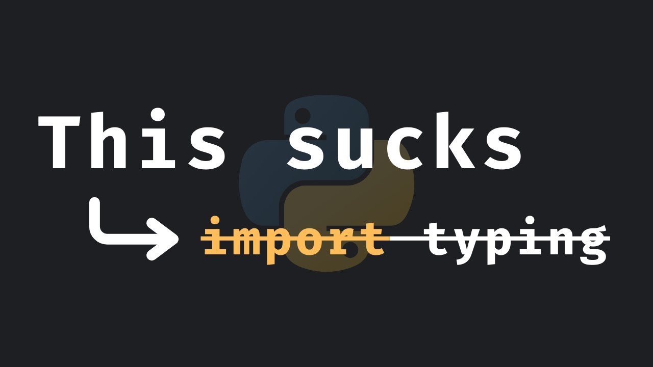 &ldquo;typing&rdquo; is getting deprecated in Python