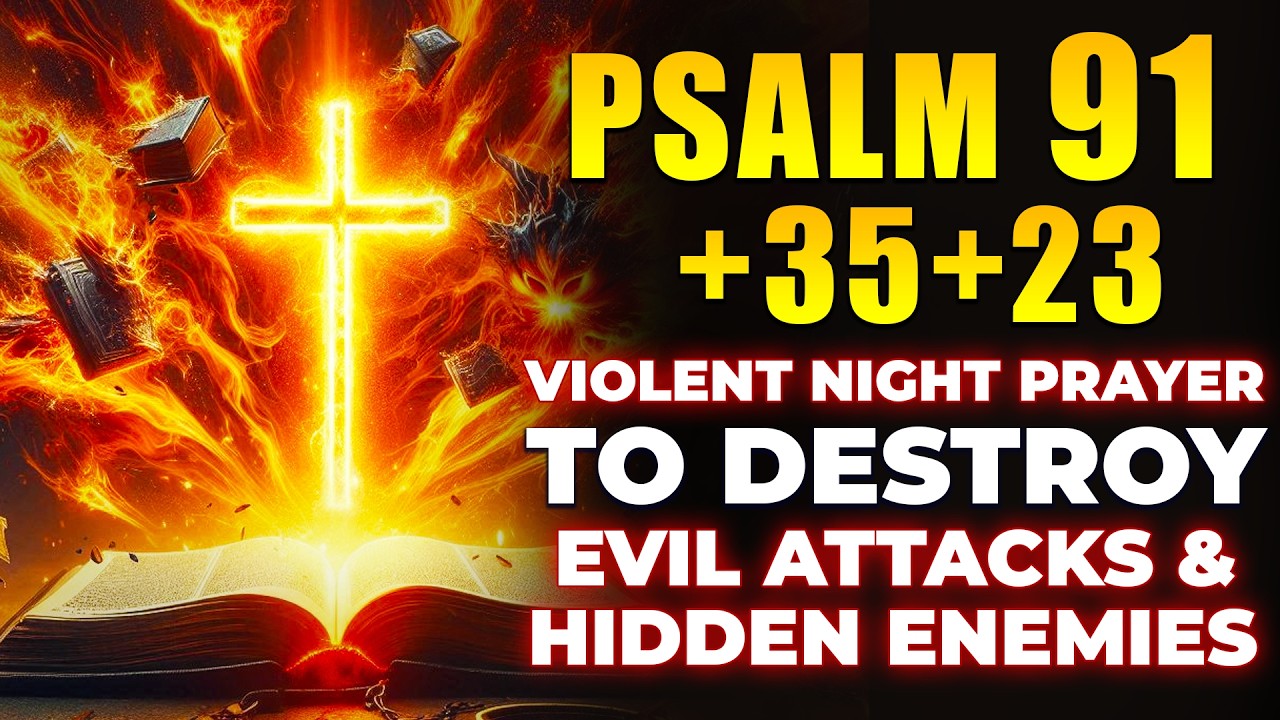 PSALM 91 + 35 + 23 Violent Night Prayer to DESTROY Evil Attacks & Hidden Enemies