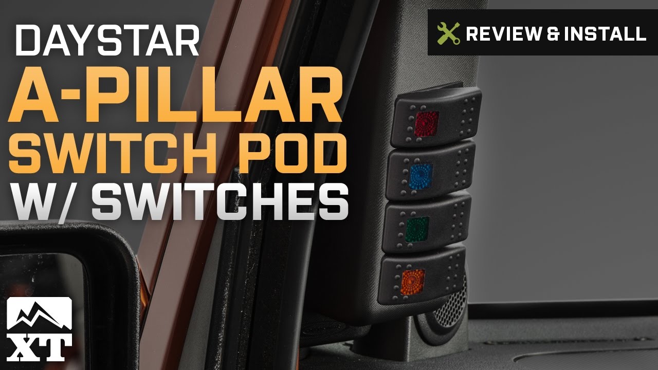 Jeep Wrangler Daystar A-Pillar Switch Pod w/ Switches (2007-2010 JK) Review & Install