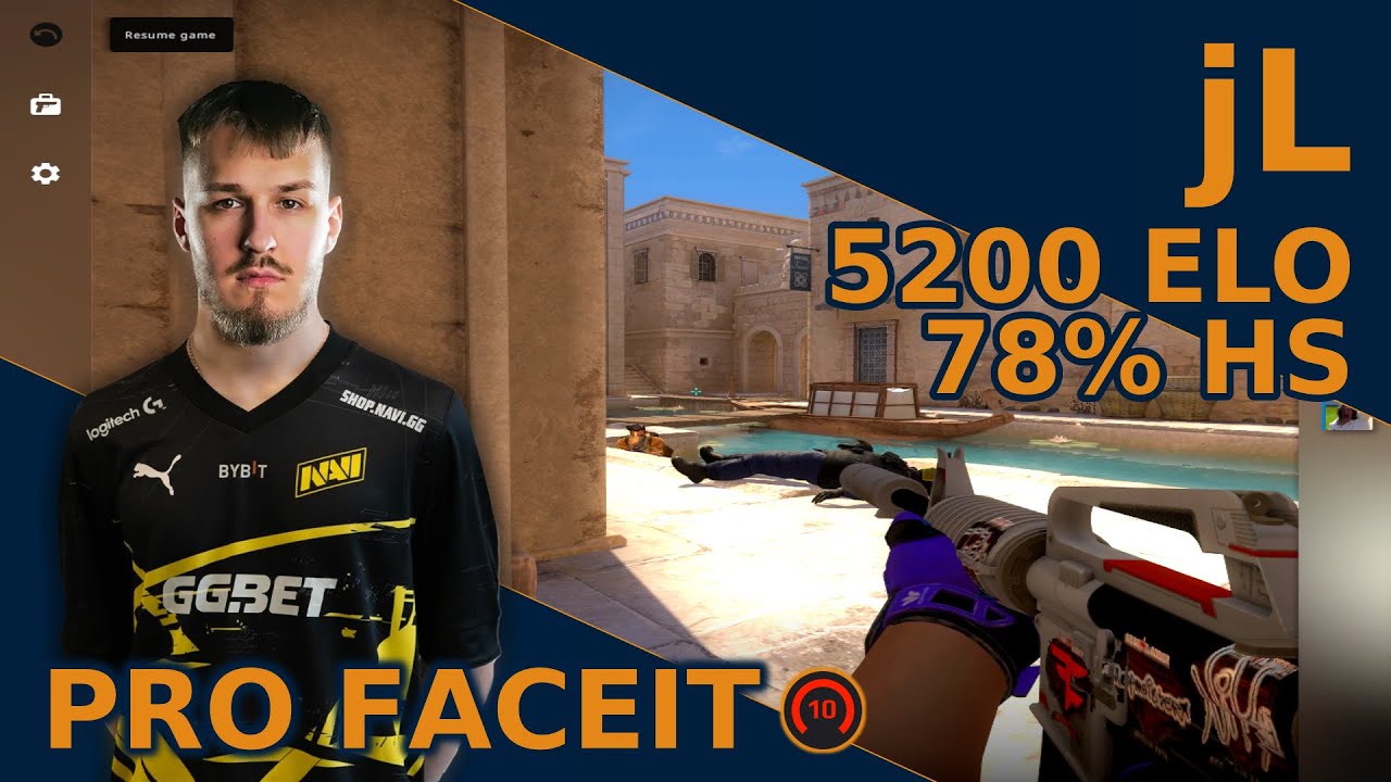 NAVI jL IS A BEAST on ANUBIS🔥 - 5200 ELO - 78% HS - CSGO PRO POV Highlights