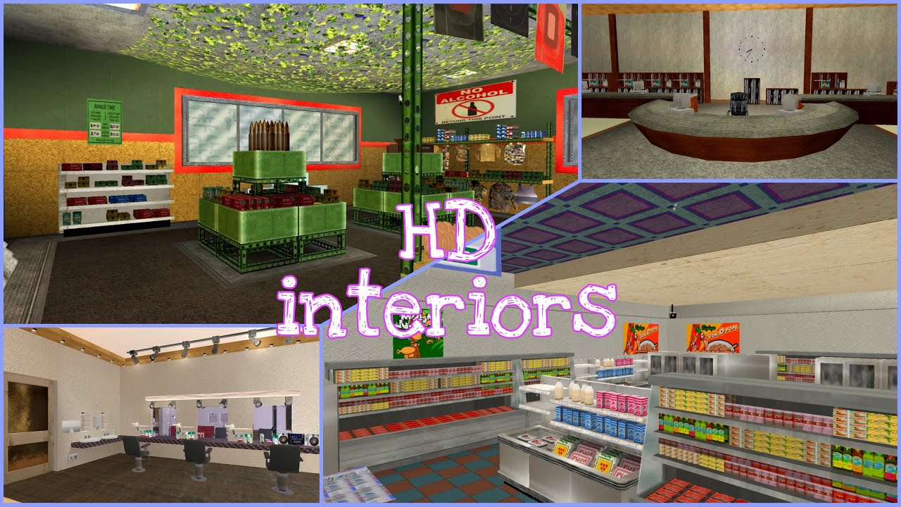 NEW HD interiors for gta sa android || full sa || brand new interiors || light weight || 1024 & 512q