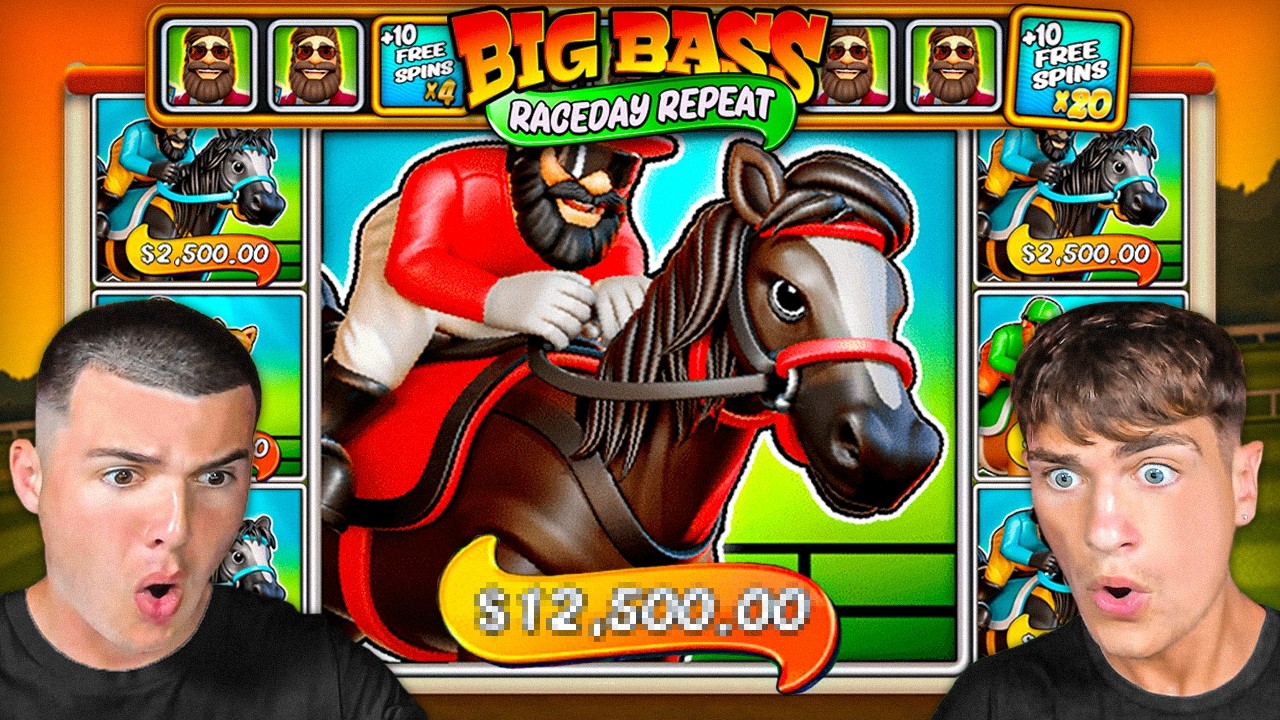 WE HIT A FULL SCREEN HORSE ON BIG BASS RACEDAY REPEAT!