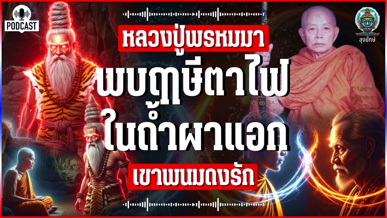 หลวงปู่พรหมมา เรื่องจากบันทึก การปรากฏกายของฤาษีตาไฟโบราณ ในถ้ำผาแอก เทือกเขาพนมดงรัก | ลุงยักษ์