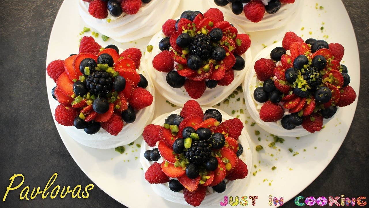 Recette de Pavlovas aux Fruits Rouges