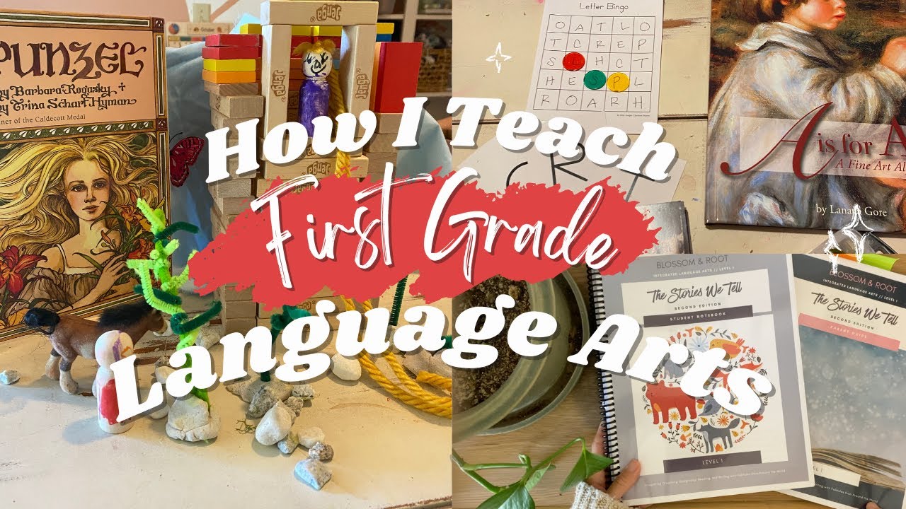 How I teach FIRST GRADE LANGUAGE ARTS in our eclectic homeschool! #charlottemason #waldorfeducation