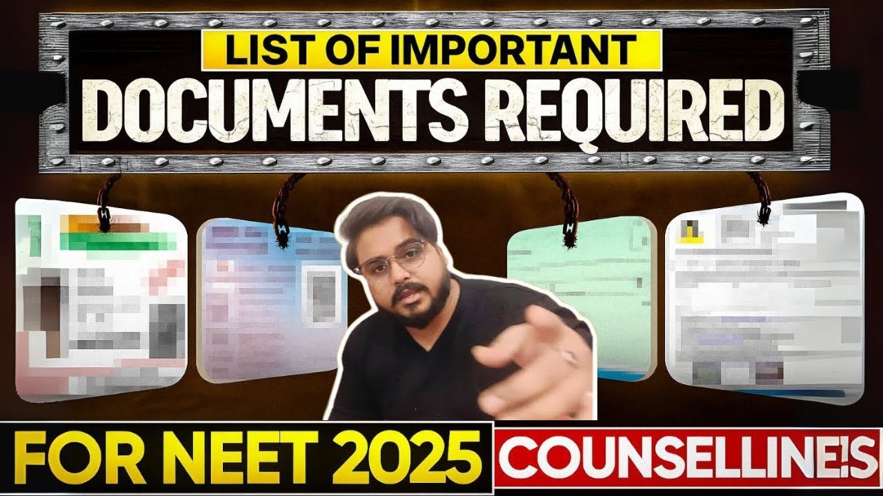 List Of Important Documents For Neet UG 2025 Counselling MBBS Admissions #neet2025 MCC AIQ #MBBS