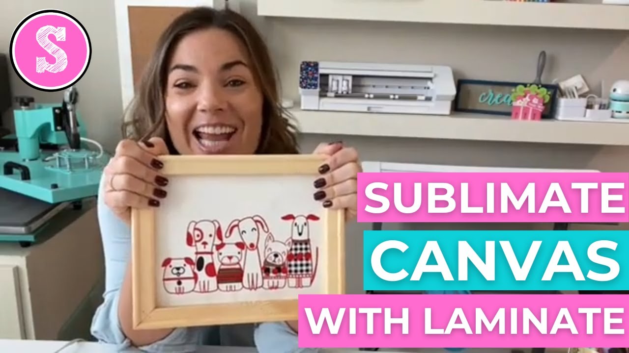🐶 How to Sublimate on Canvas with Laminate (WOW!!!)