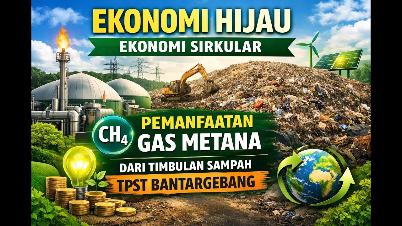 Ekonomi Sirkular Pemanfaatan Gas Metana Dari Timbulan Sampah TPST Bantargebang