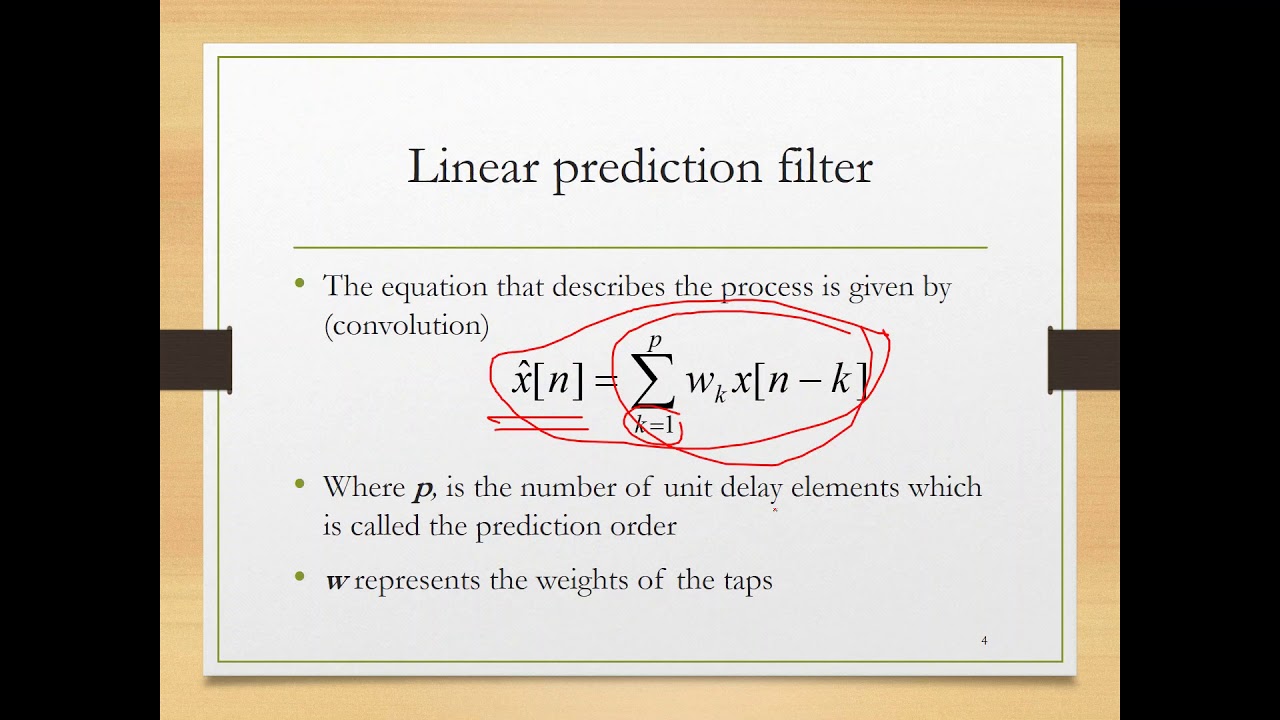 Digital Communication - V8 - Linear Prediction Filters (LPC)