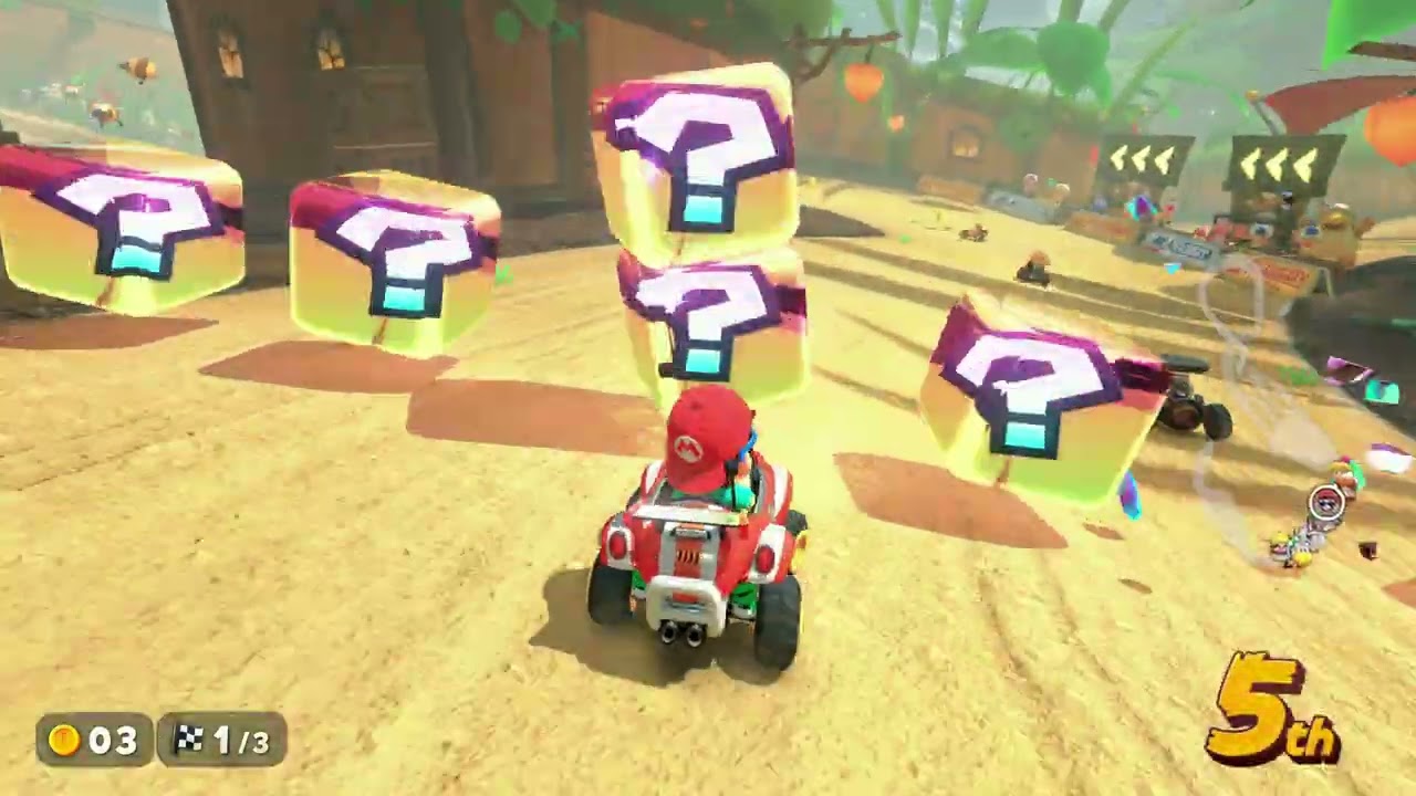 Mario Kart World - Special Cup 50cc: Acorn Heights 1st Place | Sightseeing Mario Tiny Titan Gameplay