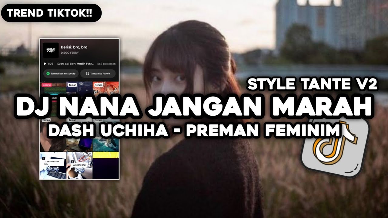 DJ NANA NANA JANGAN MARAH (PREMAN FEMINIM) STYLE TANTE V2 VIRAL FULL MUSLIH FVNKY FT @2abiee 