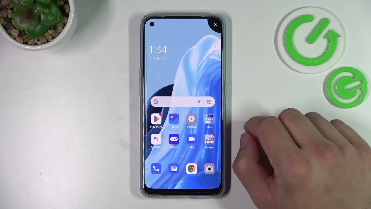 Как удалить и восстановить значок телефона с экрана OPPO Find X5 Lite