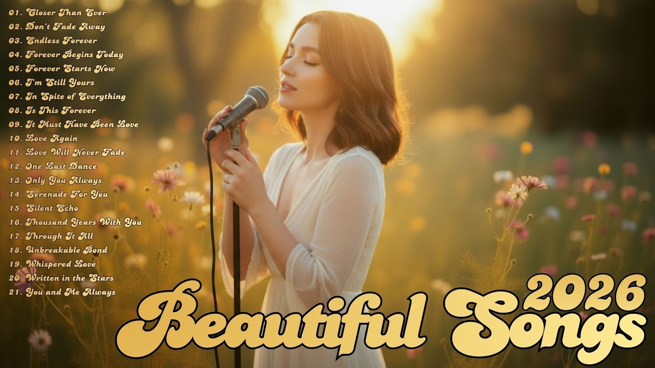 Love Songs Playlist 2026 💕 Soft & Elegant Romantic Melodies – Calm, Sweet & Emotional