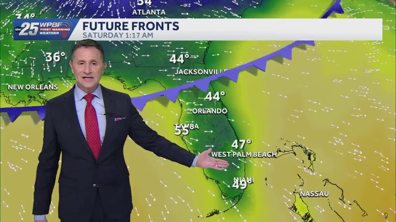 Weekend cold front on the way