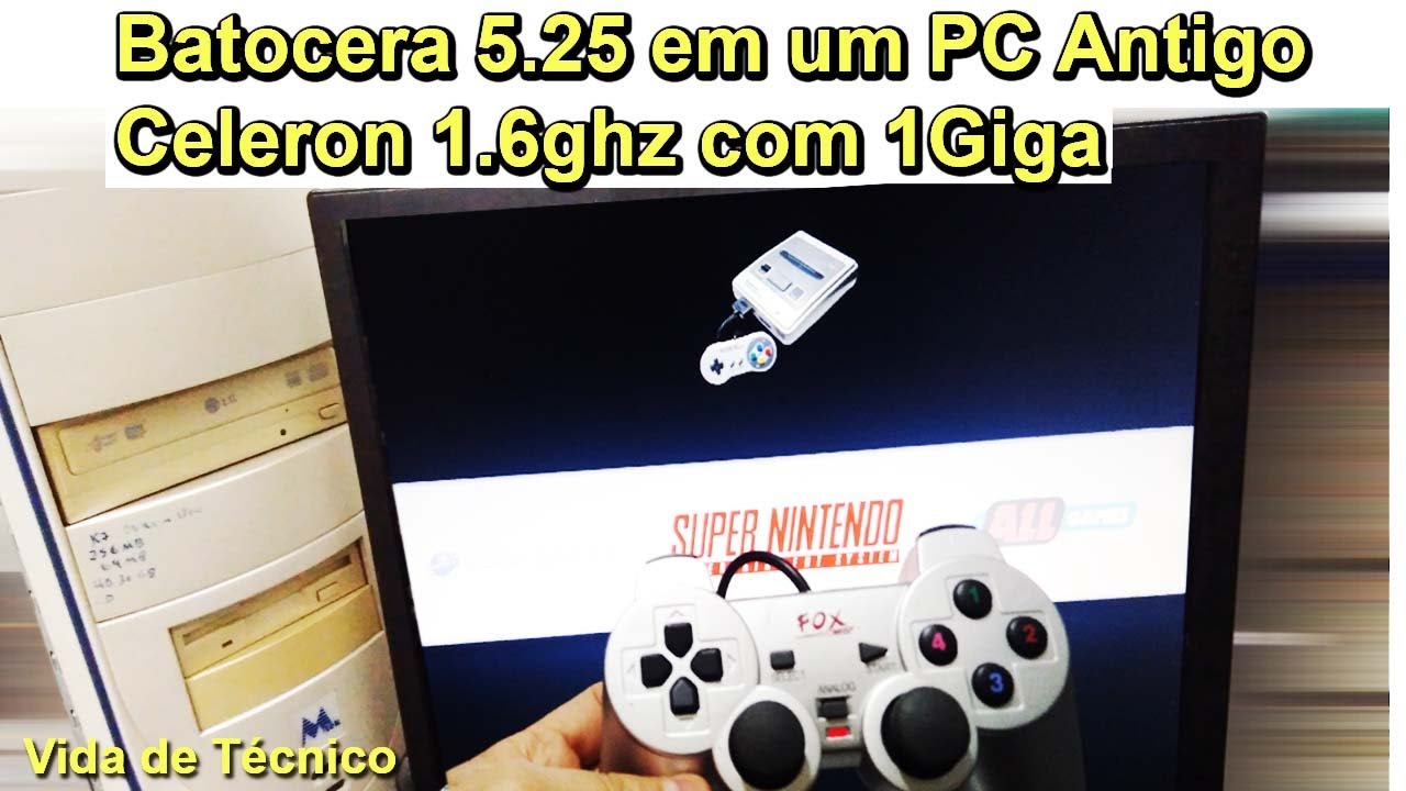 Teste Batocera em Um PC antigo