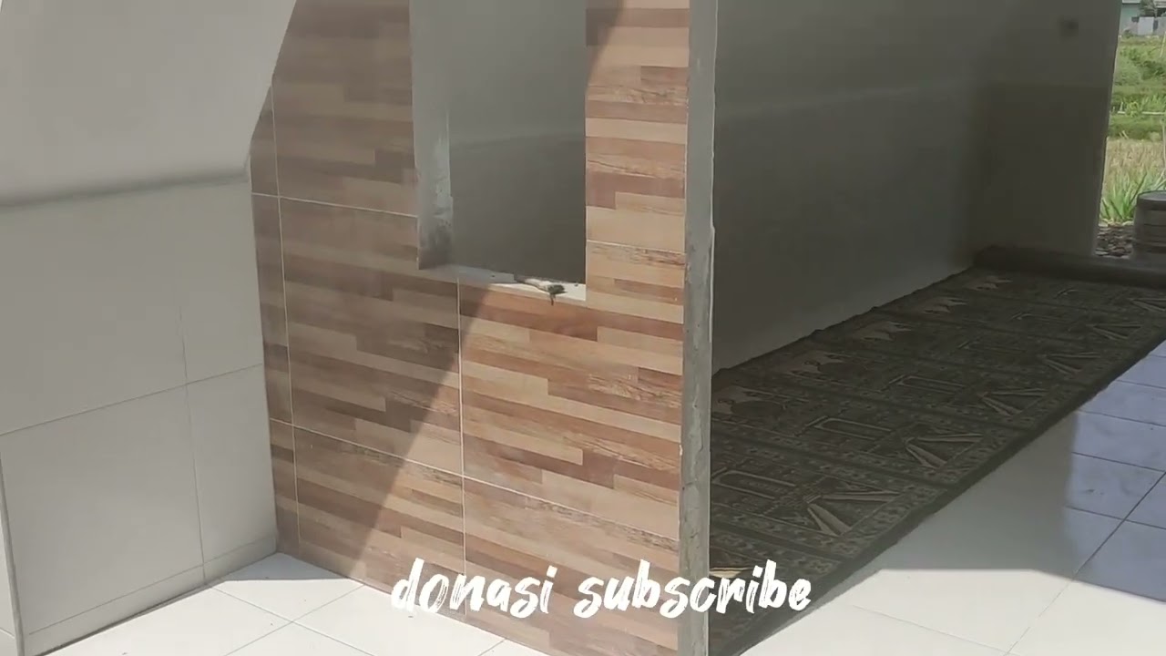 Rumah/Saung segitiga cantik minimalis ukuran sedang