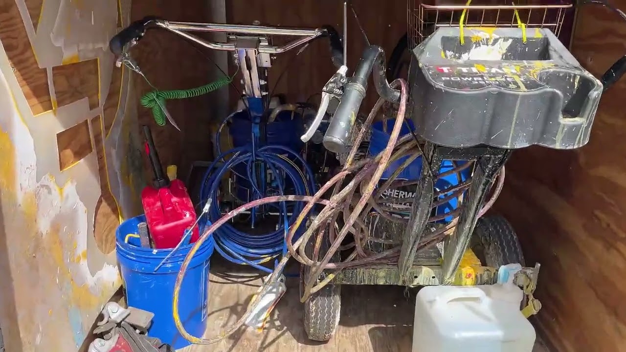 Parking lot Striping Trailer: BUDGET SET UP!