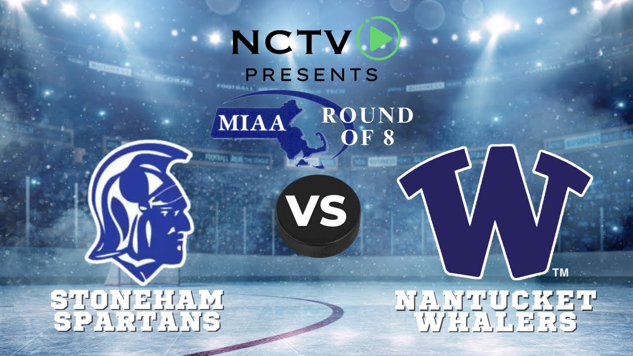 MIAA Division 4 Quarterfinals - Nantucket Whalers Boys Hockey vs Stoneham Spartans - March 6, 2024