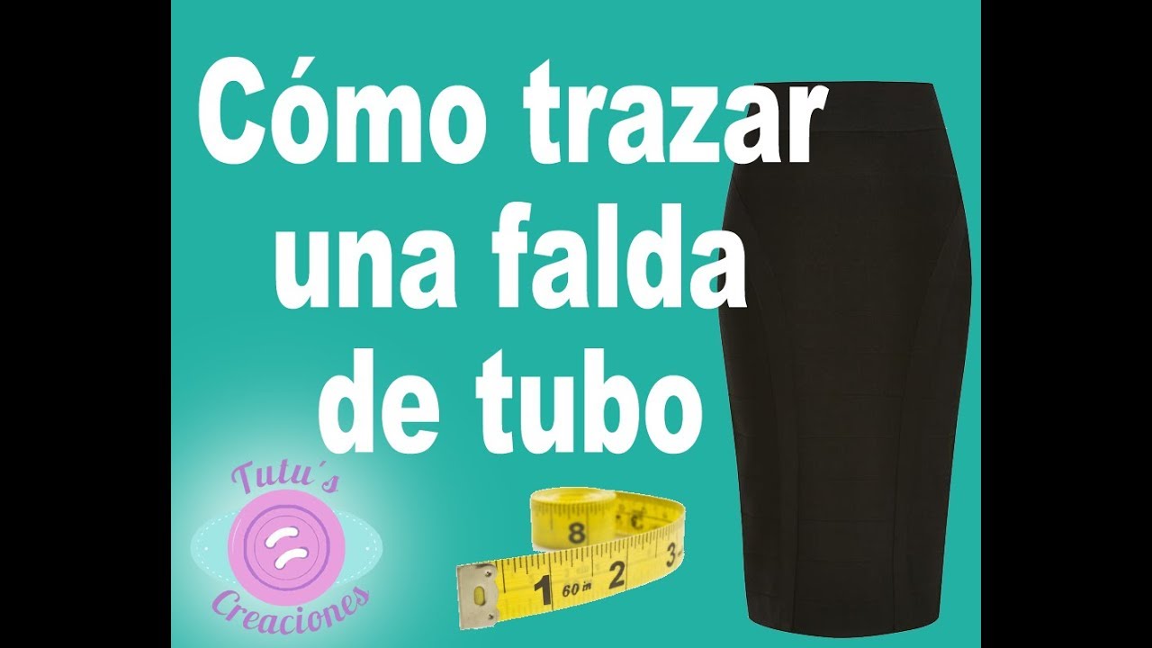 Cómo trazar una falda de tubo (entallada, de lápiz o Pachuca) (clase # 8)