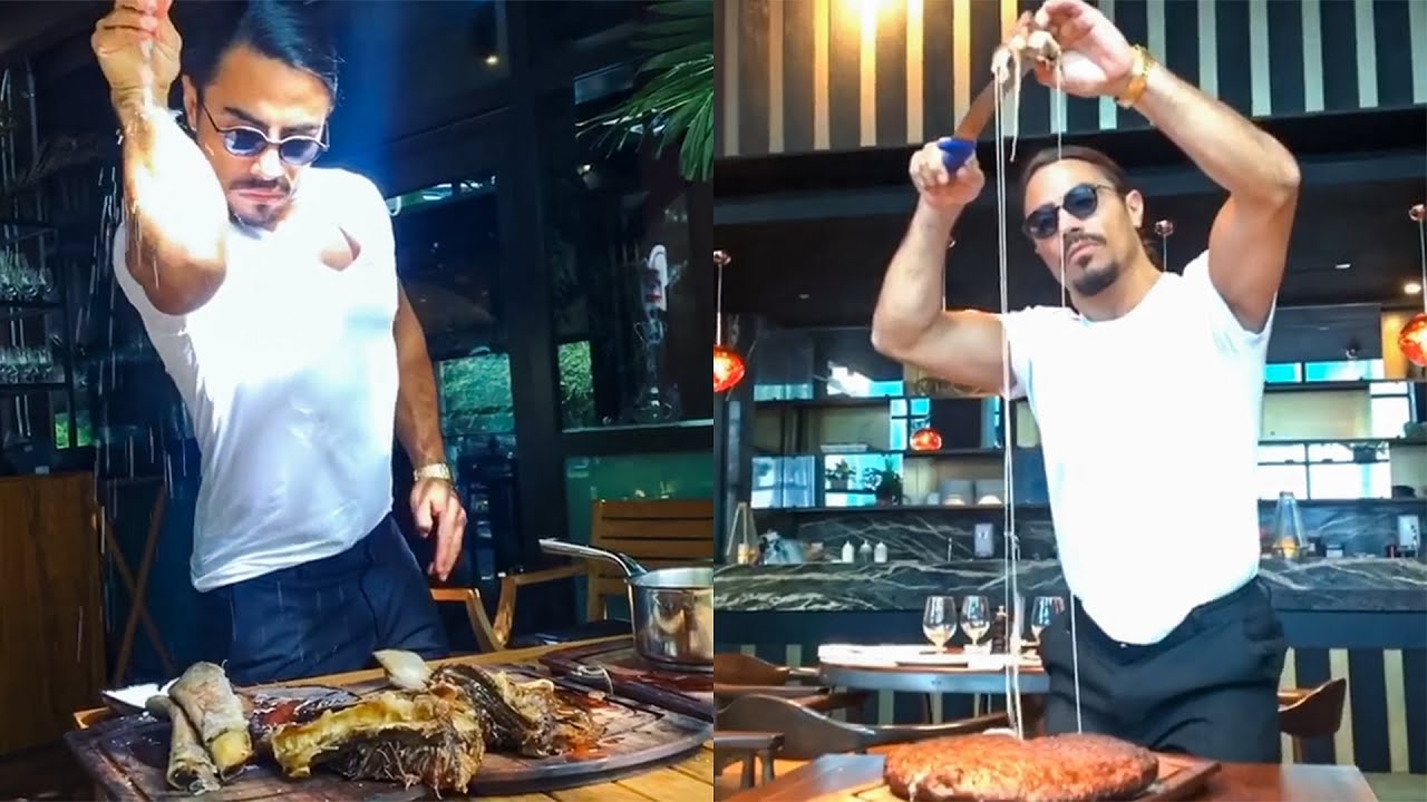 Salt Bae Making Meat For His Customers In Nusret Steakhouse! #nusr_et