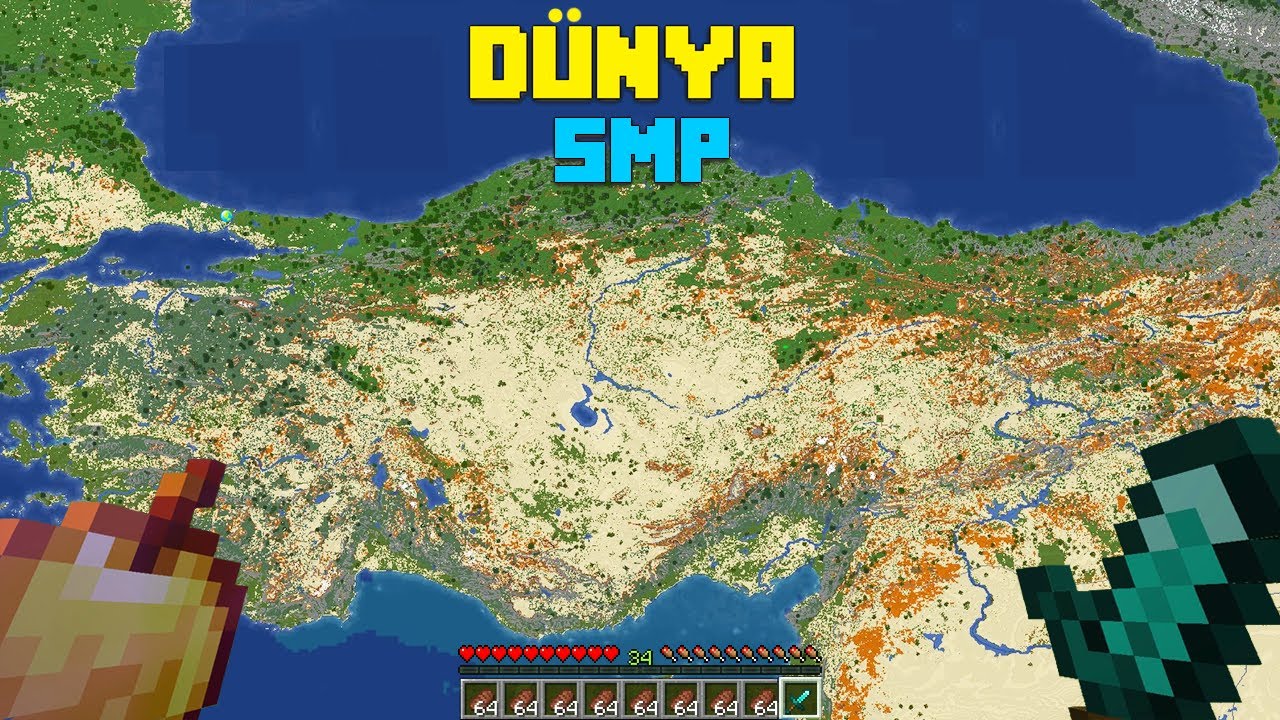 T&uuml;rkiye Haritasında FETİHLERE BAŞLANGI&Ccedil;! | Minecraft Towny #1