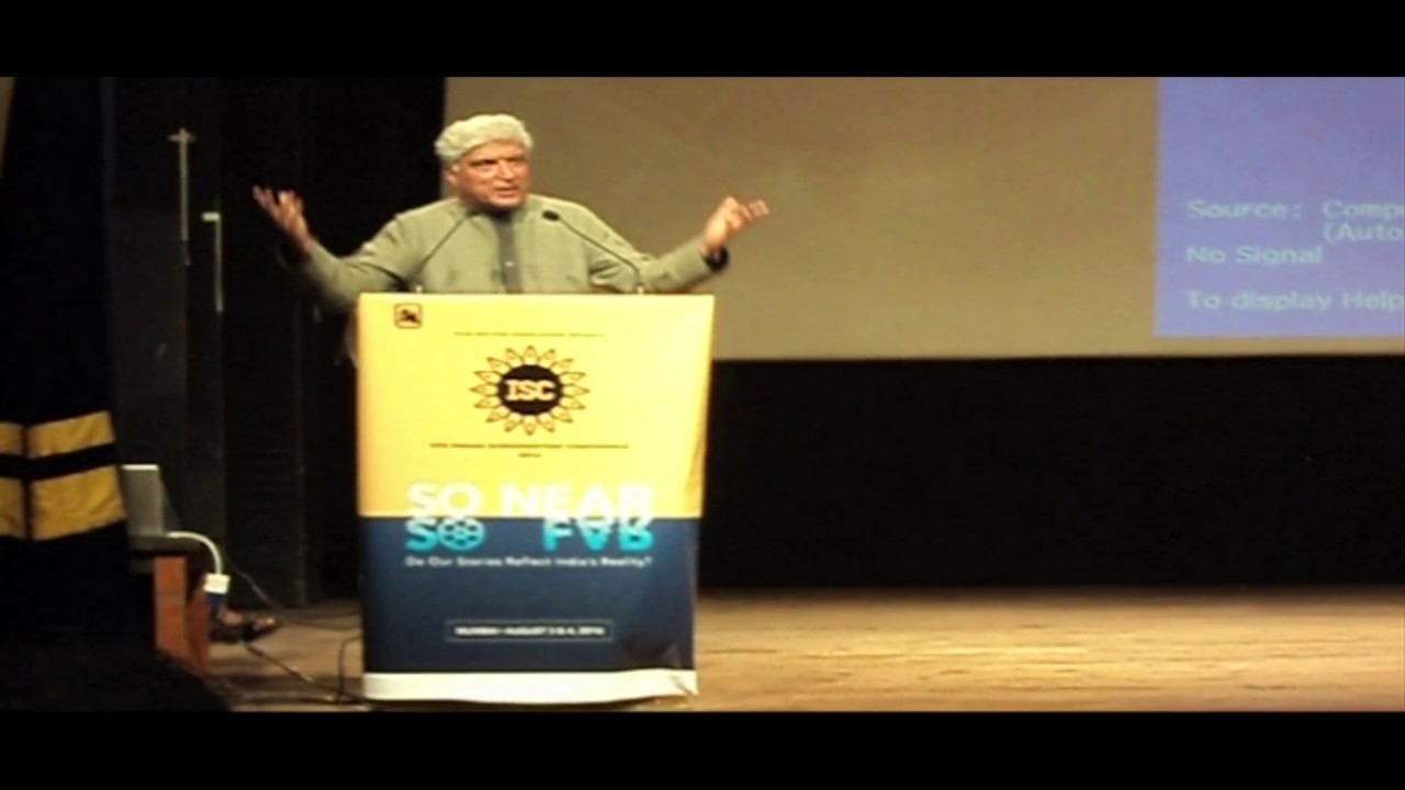 Javed Akhtar Gets Emotional while Talking about SAHIR  LUDHIANVI At 4TH ISC 2016.