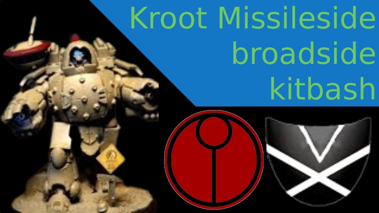 Kroot Missileside broadside kitbash