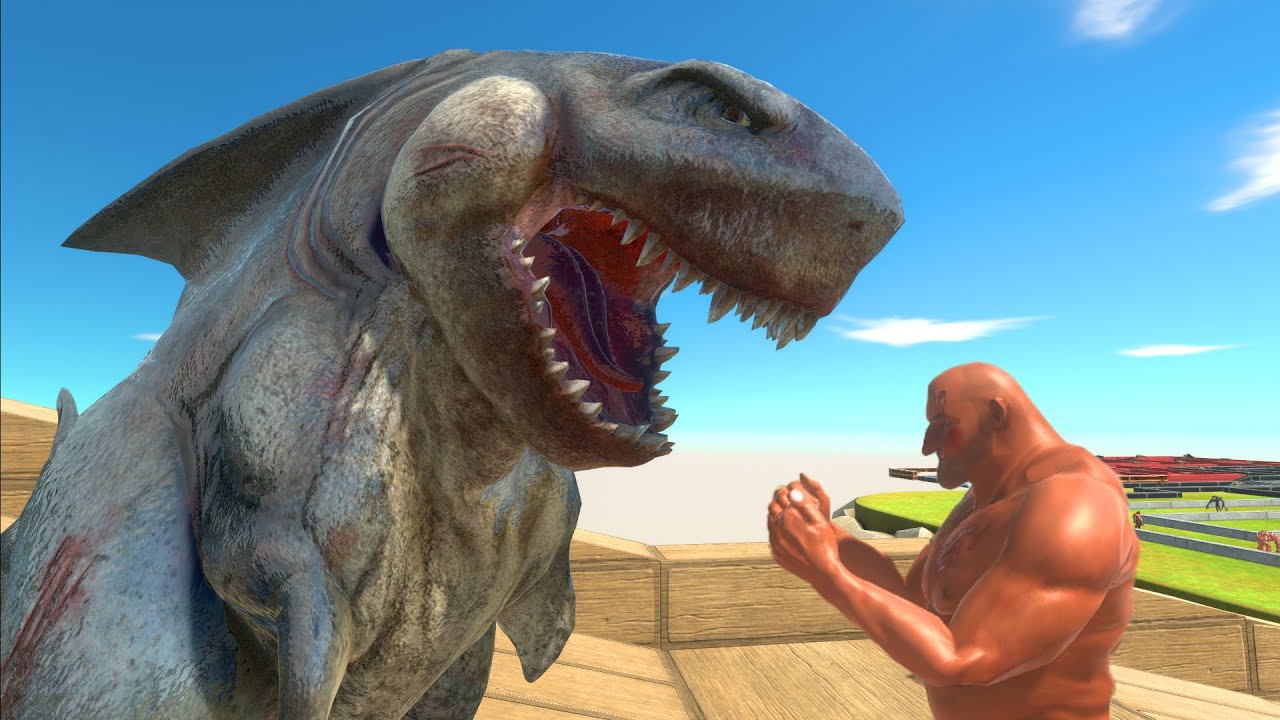 Megalodon rex enters the field and annoys everyone - Animal Revolt Battle Simulator
