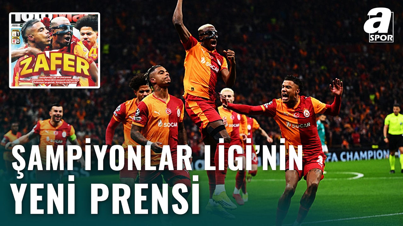 Galatasaray &Ccedil;eyrek Final Yolunda Dev Bir Adım Attı! Temsilcimiz Liverpool'u &Ccedil;aresiz Bıraktı!