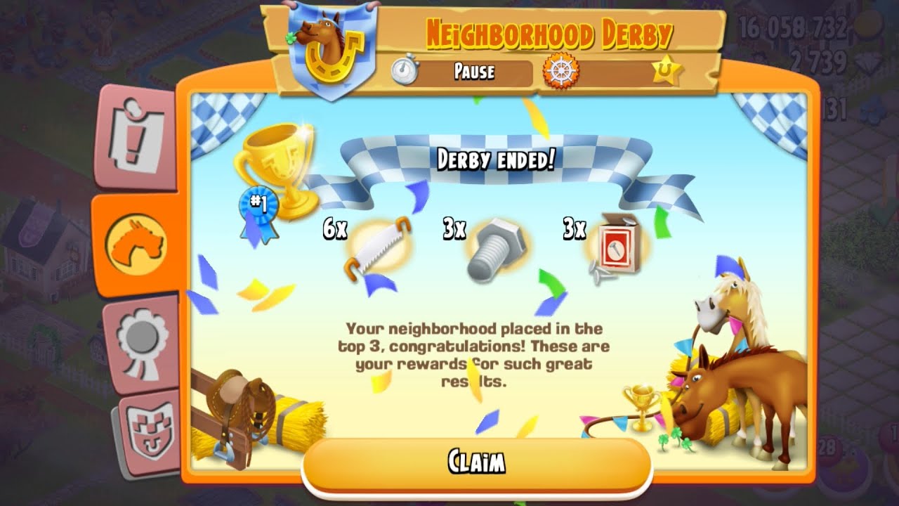 Hay Day Neighborhood Derby Rewards Unlocked 🏆 