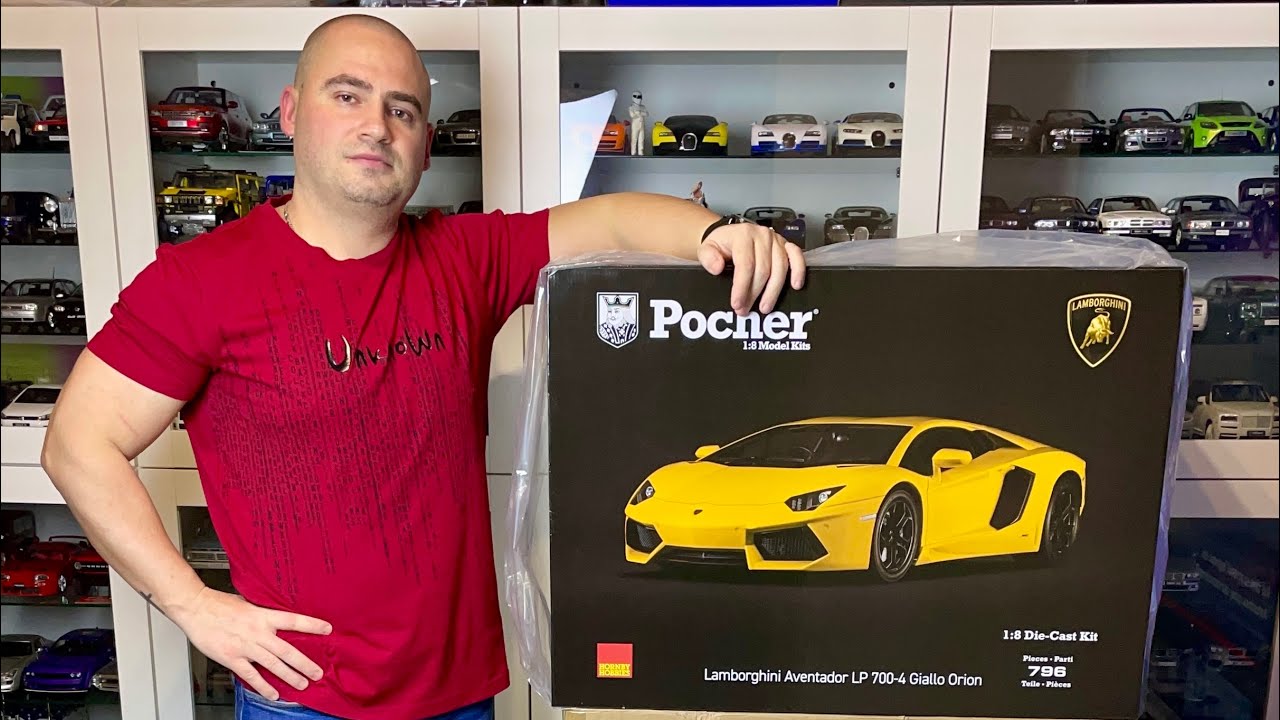 Full build video of the Pocher Lamborghini Aventador 1:8 scale