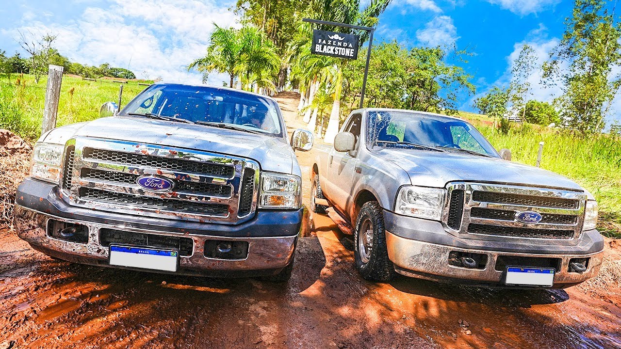 FUI PARA FAZENDA COM A MINHA NOVA CAMIONETE NA CHAPA