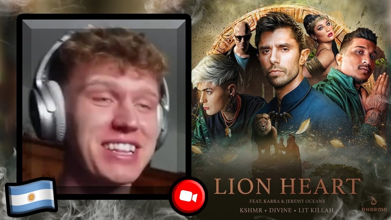 FIRST REACTION TO Lion Heart [Official Music Video - KSHMR x DIVINE x LIT killah